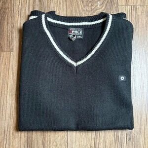 Black & white vintage South Pole sweater vest